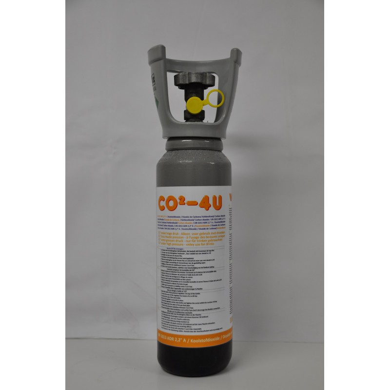VEVOR Cylindre de Recharge de Gaz CO2 2,3 kg Rempli Bouteille CO2 en Alu  avec